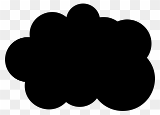 Cloud Silhouette Png - Clipart Black Cloud Png Transparent Png
