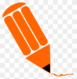 Orange Pencil Clip Art , Png Download - Education Vector Icon Png Transparent Png