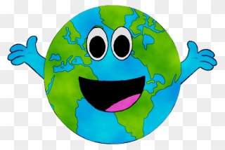 Earth Day Image Illustration Clip Art - Cartoon Earth Day Drawing - Png Download