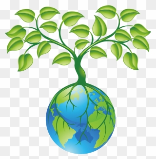 Root Plant Tree Clip Art - Related To Earth Day - Png Download