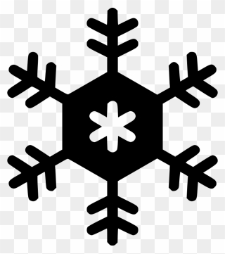 Snowflake Vector Graphics Clip Art Portable Network - Silhouette Christmas Clip Art Black And White - Png Download
