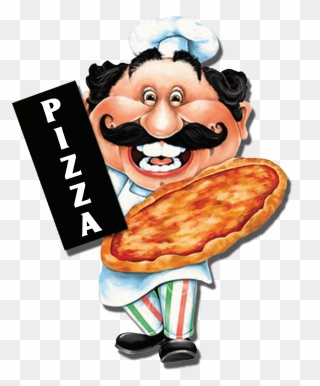 Payless Pizza And Ribs - Italian Pizza Man Cartoon Clipart