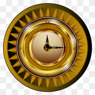 Clock Clipart Download - Clock Gold Png Transparent Png
