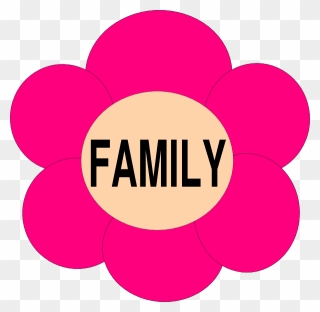 Pink Family Clip Art - Family Clipart Pink - Png Download