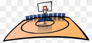 Basketball Floor Cliparts Free Download Clip Art Free - Basket Ball Court Clipart - Png Download