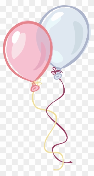 Balloon Birthday Party Clip Art - Transparent Background Pink Balloons Clipart - Png Download