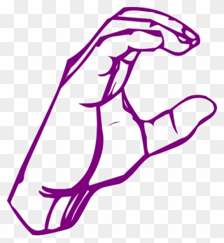 C Sign Language Png Clipart