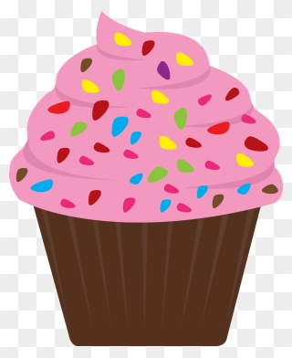 Collection Of Cupcakes - Cupcake Sprinkles Clip Art - Png Download