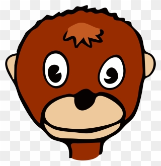 Cartoon Monkey Face Svg Clip Arts - Clip Art - Png Download