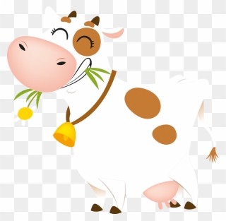 Cow Clipart Craft - Happy Cartoon Cow Png Transparent Png
