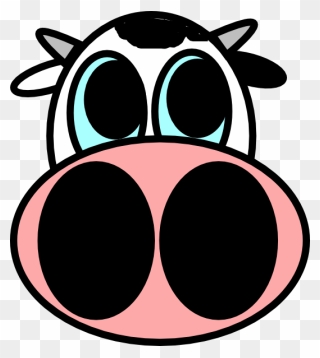 Clare Cow Clip Art At Clker - Cow Head Drawing Easy - Png Download