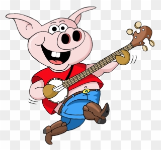 Pig Clipart Musical - Cartoon A Jig - Png Download