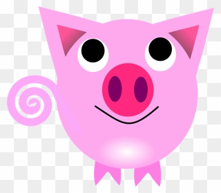 Monkey Facial Expression Nose Pig Clipart - Year Of The Pig Free - Png Download