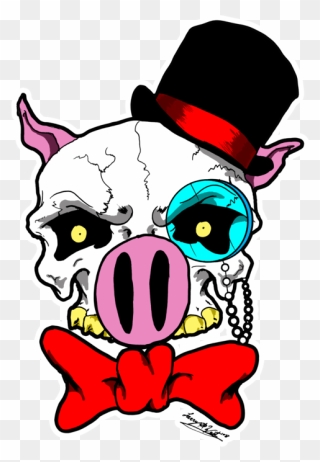 Pig Clipart Skull - Cartoon - Png Download