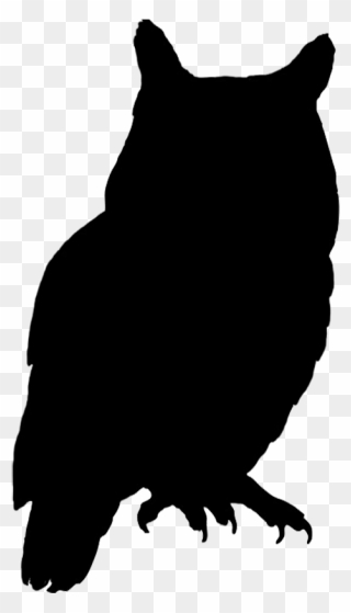 Owl Bird Silhouette Clip Art - Owl Silhouette Png Transparent Png