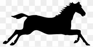 Galloping Horse Clip Art , Png Download - Galloping Horse Silhouette Transparent Png