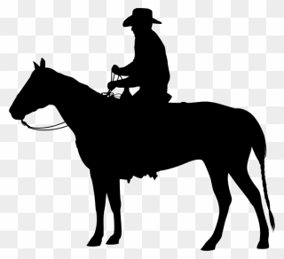 Western Horse Png - Cowgirl On Horse Silhouette Clipart