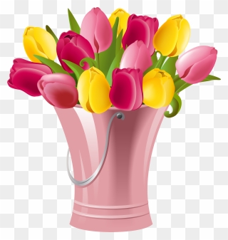 Free Transparent Spring Cliparts, Download Free Clip - Clip Art Tulips - Png Download