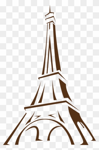 Eiffel Tower Icon - Easy Sketch Of Eiffel Tower Clipart