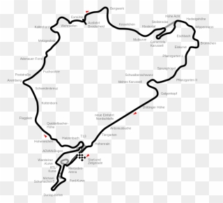 Nürburgring Map Clipart