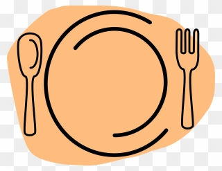 Plate Picture - Spoon And Fork Clipart