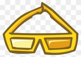 D Glasses Club Penguin - Golden Item Ids Club Penguin Clipart