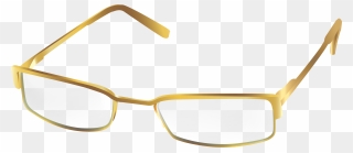 Glasses Png Transparent Clip - Gold Glasses Png