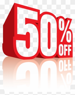 Sales Vector Discount - 50% Discount Png Clipart