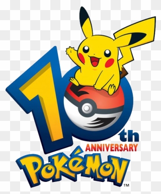 Pokemon 10th Anniversary Logo Clipart