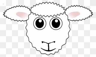 Sheep Toronto Blue Jays Colors Svg Clip Arts - Clip Art Sheep Face Cartoon - Png Download