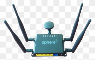 Sphere Mobile Wi-fi Router With Gps Clipart