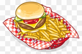 Scfrenchfries Frenchfries Fastfood Hamburger Burger - French Fries Clipart