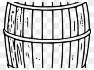 Barrel Clipart Beer Barrel - Keg Clip Art Black And White - Png Download