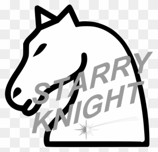 Starry Knight Press - Chess White Knight Png Clipart