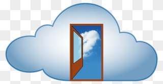 Once A Mere Tech Buzzword Several Years Ago, The "cloud" - Open Door In Cloud Clipart