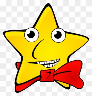 Yellow Star With Red Bow 1 25 Magnet Clipart