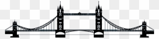 Black And White Download Tower Silhouette At Getdrawings - Tower Bridge Silhouette Png Clipart