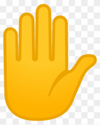 Hand Icon Noto Emoji - Raised Hand Icon Clipart