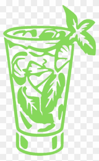 Mojito Clipart Glass - Cocktail - Png Download