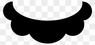Mario Mustache Filled Icon - Moustache Clipart