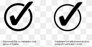 Medium Image - Circle With A Tick Clipart