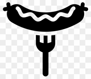 Bratwurst On Fork Icon Free Download Png World And - Hot Dog Vector Clipart