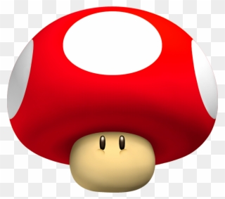Super Mario Mushroom Png Jpg Black And White Stock - Mario Kart Wii Mega Mushroom Clipart