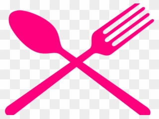 Fork Clipart Pink Spoon - Spoon And Fork Transparent - Png Download