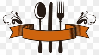 Fork Clipart Spoon Fork Logo - Restaurant Business Card Background - Png Download