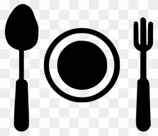 Fork Clipart Spoon Fork Logo - Spoon And Fork Black - Png Download