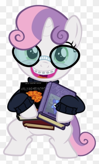 Clipart Free Stock Free For Download On Rpelm Bookworm - Mlp Sweetie Belle With Sweaters - Png Download