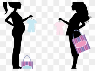 Shopping Clipart Black And White - Congratulations You Re Having A Girl - Png Download