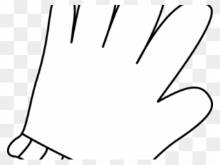 Glove Clipart Black And White - Glove - Png Download