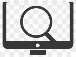 Search Icon Monitor - Circle Clipart